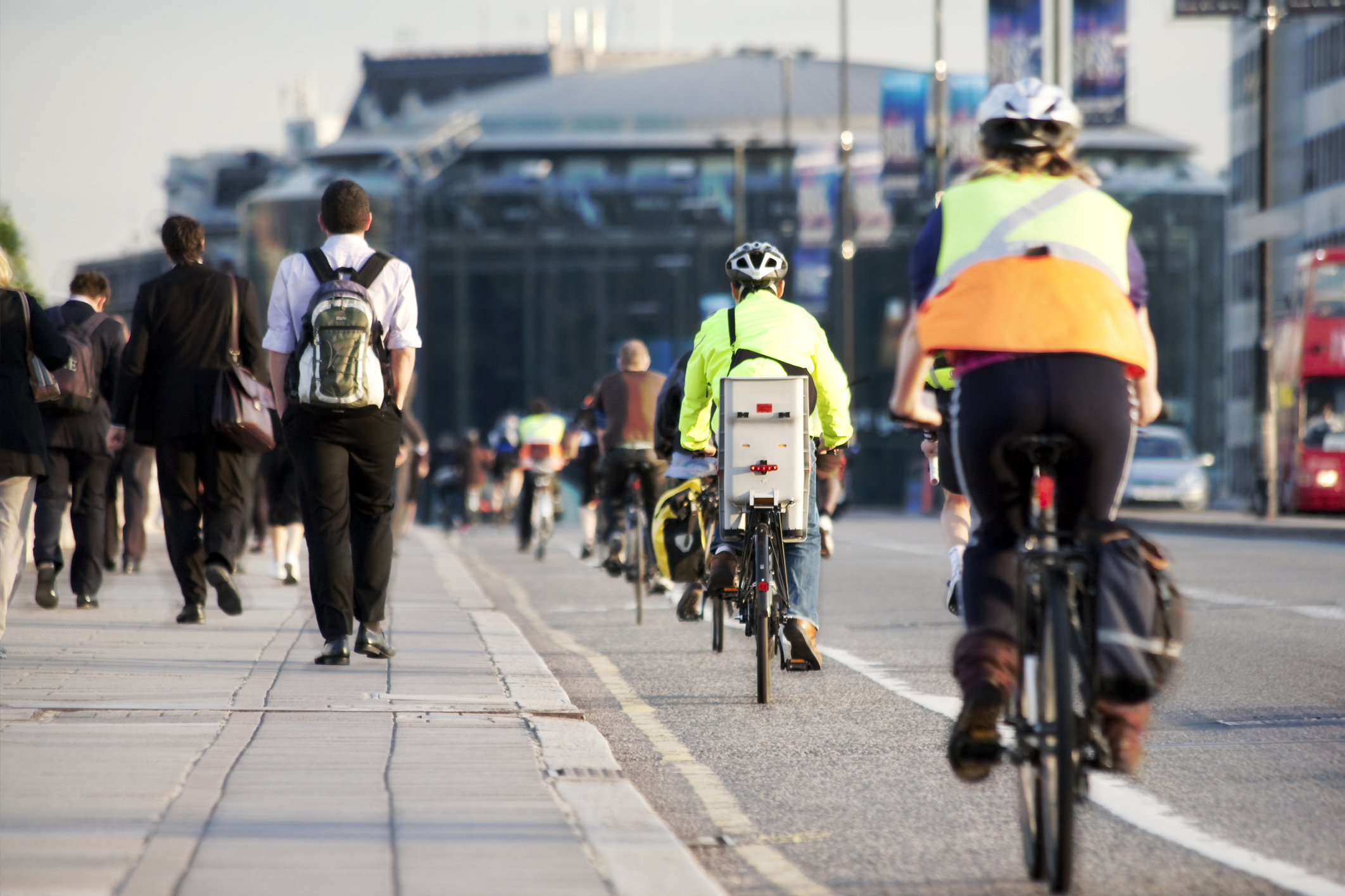 Cyclists in London